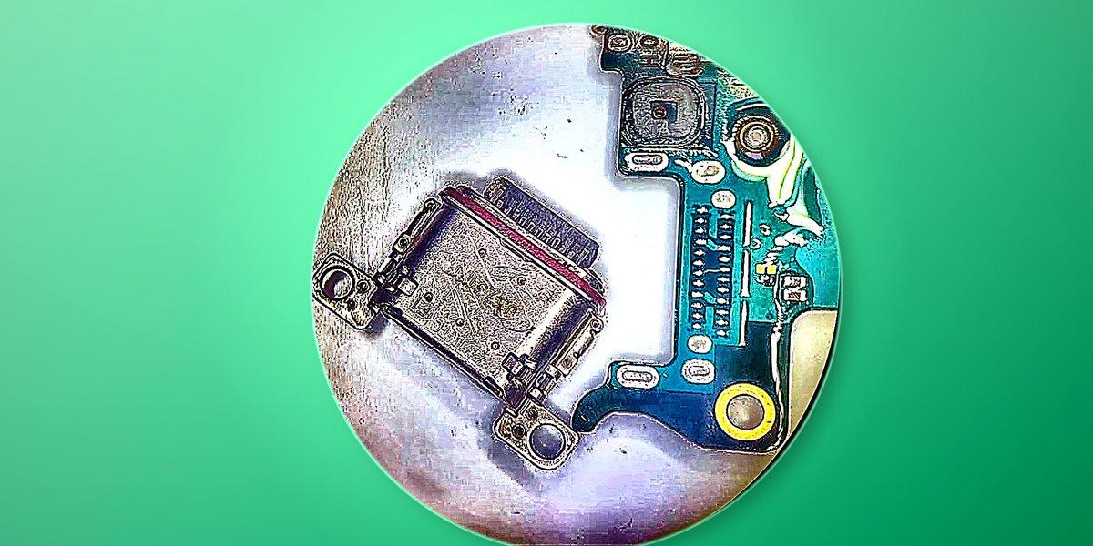 Замена разъёма зарядки телефона