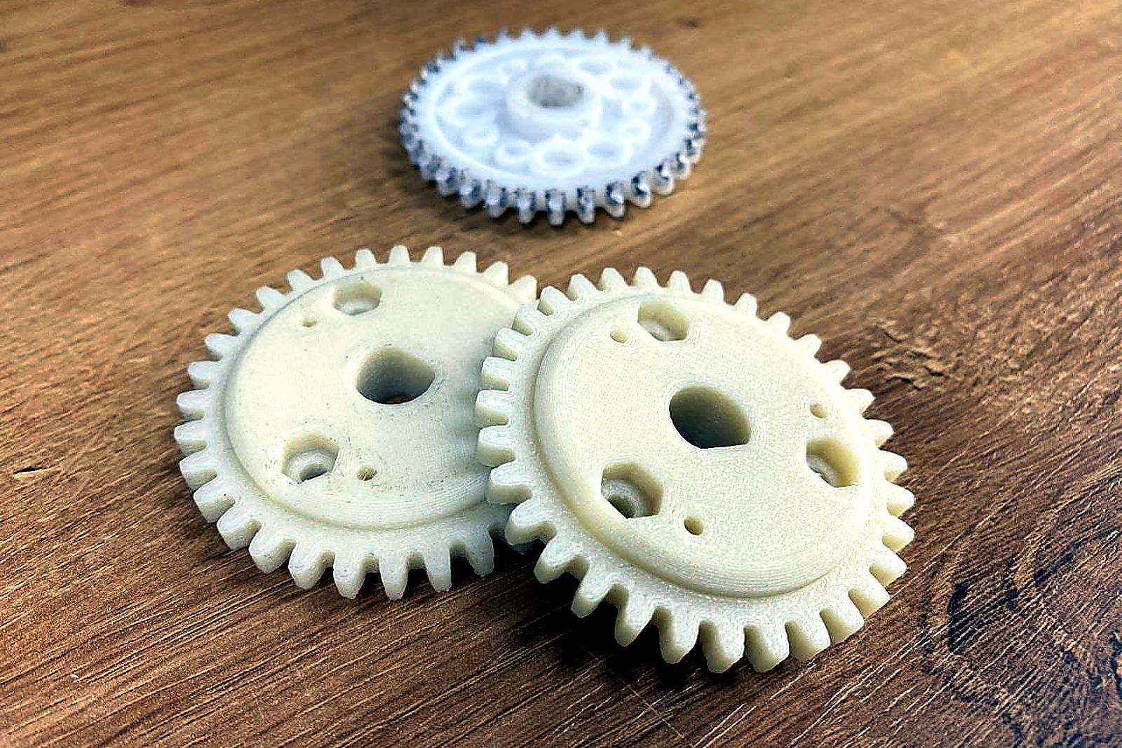 Напечатанные шестерни из PLA